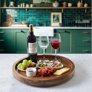 <span class=keywords><strong>Plateau</strong></span> tournant en acacia de 18 pouces <span class=keywords><strong>Plateau</strong></span> de service en bois pour table Planches en bois Planche <span class=keywords><strong>à</strong></span> <span class=keywords><strong>fromage</strong></span> Plateaux décoratifs <span class=keywords><strong>Plateau</strong></span> en bois - Product Image 2