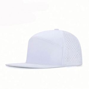 Casquette de baseball de sport d'extérieur de haute qualité, imperméable, avec trous découpés au laser, casquette snapback à 7 panneaux - Product Image 3