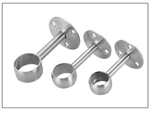 Stainless Steel Thickened Towel Holder Flange <b>Seat</b> Furniture Hardware High Head Modern Silver Ceiling Mount Garment Holder - Product Image 4
