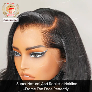 Nueva Peluca de Cabello Humano con Cierre de Encaje HD sin Pegamento 7x7 y Frontal 13x6, Pico de <span class=keywords><strong>Viuda</strong></span> con Línea de Cabello tipo M Pre-Depilada Lagos, Lacia como la Seda - Product Image 4