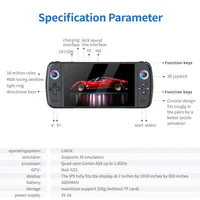 Console de jeu portable M27, écran tactile HD de 7 pouces, 10 000 jeux intégrés, processeur quadricœur 1,6 GHz, batterie 3000 mAh, prend en charge la télévision