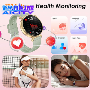 <span class=keywords><strong>Montre</strong></span> <span class=keywords><strong>connectée</strong></span> avec suivi de la fréquence cardiaque 24h/24 et 7j/7, tension artérielle, suivi du sommeil, AM23 AMOLED 1,32 pouce, suivi d'activité 120+ pour femmes - Product Image 3