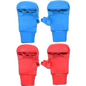 Karate mitts with thumb WKF approved mitts Martial arts sparring gloves Competition karate mitts Thumb karate gloves - Product Image 1