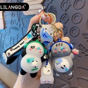 2025 Hot Sale High Quality Trendy Car Key Pendant Cute <b>Bag</b> Small Ornament Earphone Mengbao Epoxy Keychain - Product Image 3