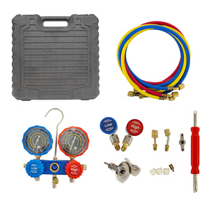 Industrial-Grade 3-Way AC Manifold Gauge Set R134A R404A R410A R22 with Ball Valve for HVAC Systems - Product Image 5