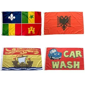 Gahumi Bandera personalizada hecha barata Impresión completa 3X5 pies Bandera Sublimación Aduanas Bordado Festival Bandera - Product Image 4