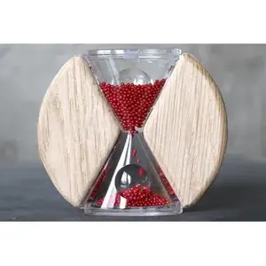 CLESSIDRA FALLING PERALS CON INSERTI IN LEGNO - Product Image 1