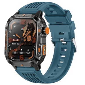 Orologio intelligente CRG36 quadrato Gps frequenza cardiaca ossigeno nel sangue monitoraggio sport 3ATM <span class=keywords><strong>Smartwatch</strong></span> <span class=keywords><strong>con</strong></span> torcia - Product Image 3