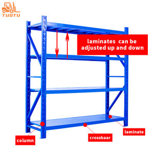 מדפי מטען חובה אור מדפי מחסן פלדה מתלה מדפי אחסון - Product Image 3
