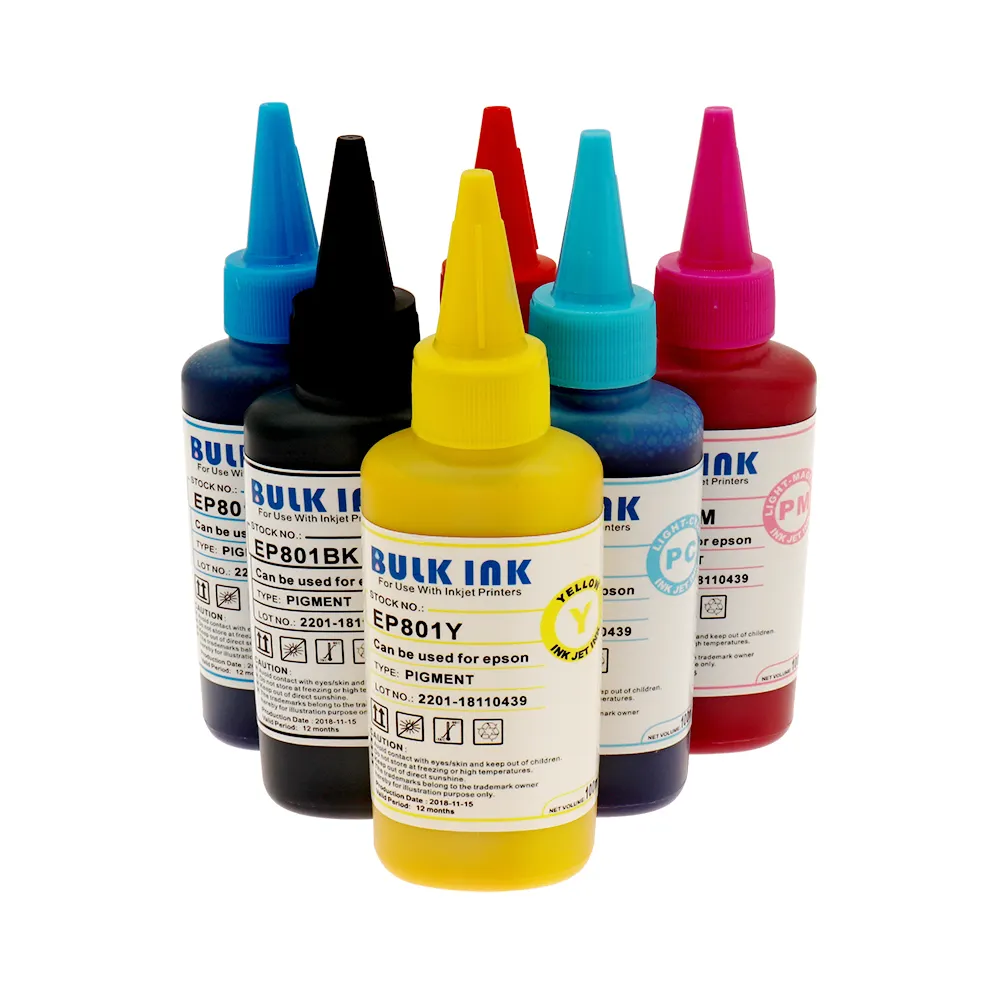 생생한 색깔을 가진 Epson 잉크젯 프린터를 위한 보충물 인쇄 기계 염료 잉크
