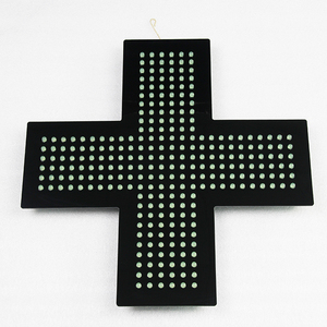 ป้ายกากบาทร้านขายยาอะคริลิค LED สีเขียว ขนาด 19*19 นิ้ว ความสว่างสูง แรงดันต่ำ สำหรับใช้ภายในอาคาร - Product Image 2
