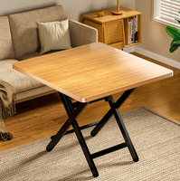 Table à manger pliable en bois pour petit appartement, table de cuisine pliante carrée pour 4 personnes