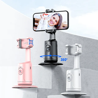 Stabilisateur de cardan P01 PRO avec suivi IA 360° sans application, fonctionnement à un clic, objectif réglable pour l'enregistrement vidéo et le direct