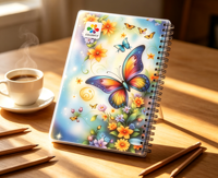 Carnet d'exercices A5 personnalisé de luxe à spirale, couverture souple en PP colorée, pour usage scolaire, impression offset avec plastification, 40-100 pages