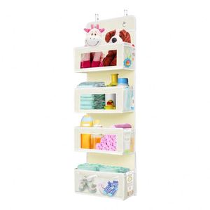 Organizador de Joyas Plegable de Malla para Colgar Sobre la Puerta - Estante Colgante de Pared para Accesorios para el Cabello/Cinturones - Product Image 1