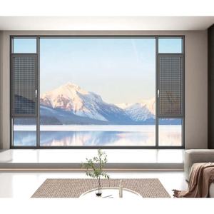 Ventanas de Lujo de Acero Inoxidable con Doble Acristalamiento Eléctrico <span class=keywords><strong>Invisible</strong></span>, Ventana Abatible Grande de Vidrio con Herrajes Australianos para Casa o Villa - Product Image 5