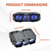 Projecteur LED BI à double couleur 240W 60000Lm ZDA3 H/L Beam Triple Laser pour tout-terrain 4x4 Jeep Moto Phare antibrouillard IP68