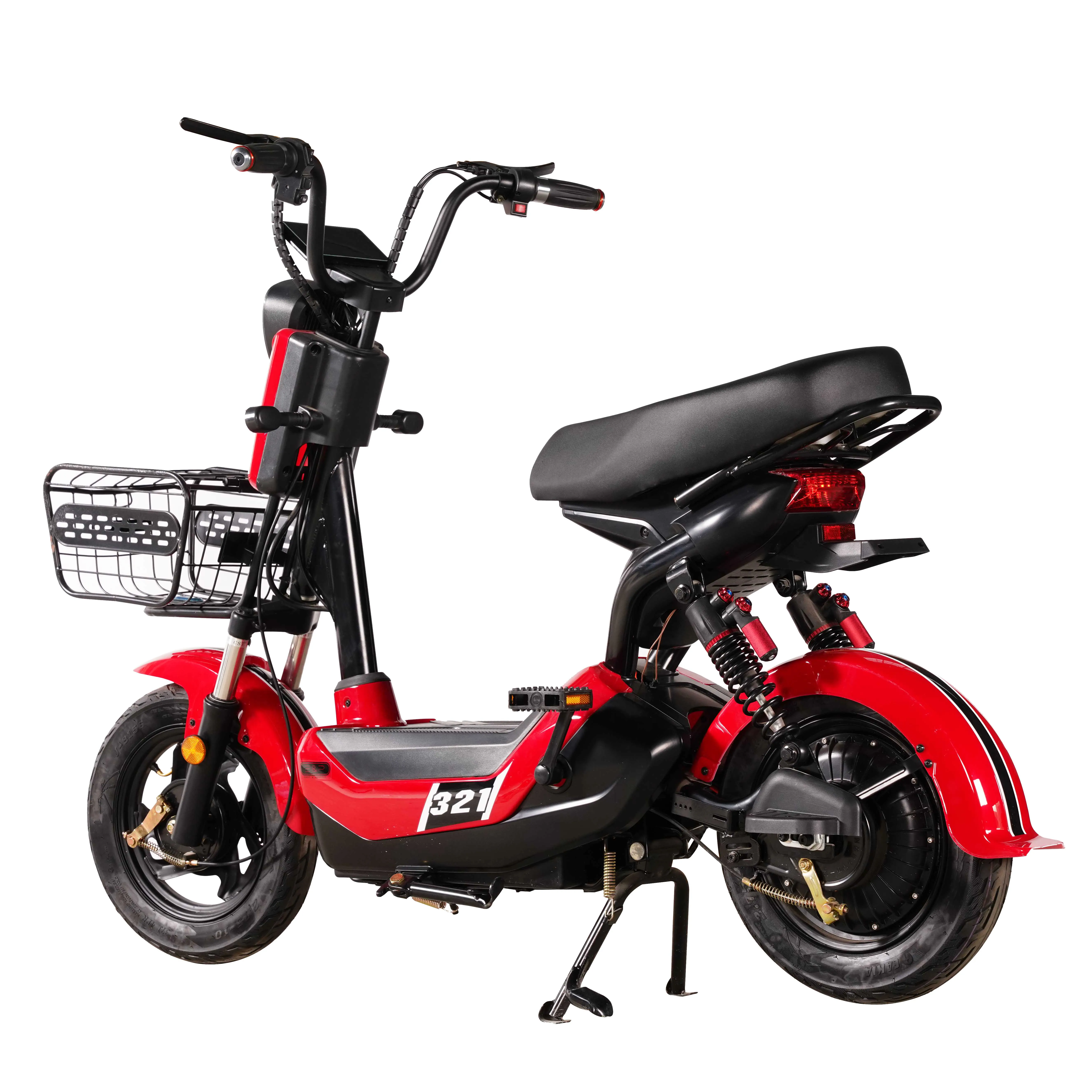 Bicicleta de 2 asientos, Scooter Eléctrico, velocidad rápida, bicicletas eléctricas de 14 pulgadas con pantalla LCD