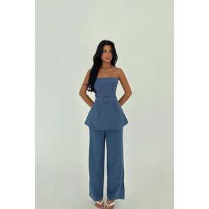 Combinaisons et salopettes pour femmes Blue Betty avec ceinture - Product Image 1