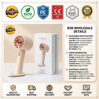 Ventilateur portable sans pales LX8868 pour camping et maison, réglage 100 niveaux, rechargeable USB (1200 mAh), faible bruit, extérieur