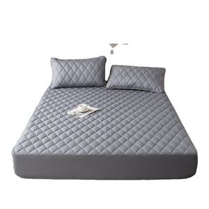 Ensemble de drap-housse et <span class=keywords><strong>taie</strong></span> d'<span class=keywords><strong>oreiller</strong></span> élastique <span class=keywords><strong>imperméable</strong></span> en microfibre 100 % polyester - Product Image 2