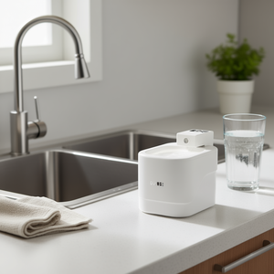 Dispenser d'Acqua Portatile Sugar Cube 2000ml con Sensore Intelligente, Funzionamento a Batteria, Uso Domestico, Plastica Bianca - Product Image 2