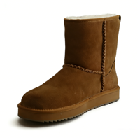 Bottes d'hiver en fourrure pour femmes, chaussures douces avec semelle épaisse, vente directe d'usine, bottes en cuir décontractées pour femmes, OEM/ODM