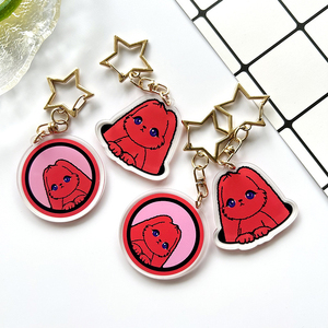 Wholesale Custom (G)I-DLE Yuqi <b>Anime</b> Album Flash Peripheral Cartoon UV Printed Fashion Trend Acrylic Key Chain Pendant - Product Image 2