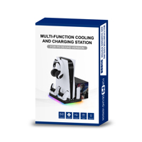 Support de charge et de refroidissement multifonctionnel GAMINJA pour consoles P5 Slim/Pro, station d'accueil numérique pour lecteur optique, communication filaire, ABS