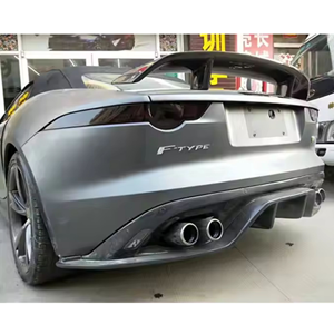 Difusor de Parachoques Trasero de Fibra de Carbono para Vehículos <span class=keywords><strong>Jaguar</strong></span> 2013-2024, Estilo Ftype, Labio Trasero - Product Image 6