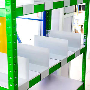 Etagère de stockage de fils en acier chromé à 5 niveaux, séparateur d'étagères en métal - Product Image 1