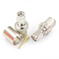 Conector Coaxial RF SMA Macho para Cable RG8 LMR400 50-7 7DFB, Antena