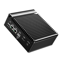 Nuevo Mini PC Industrial Integrado en Caja de Aleación de Aluminio con Riel DIN, Intel N100 sin Ventilador, 2 LAN, 2 COM, RS485, RS232, GPIO