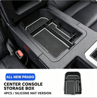 Boîte de rangement pour accoudoir de porte compatible avec Prado 2024, plateau organisateur intérieur pour Land Cruiser LC200/LC250, modification de l'intérieur de la voiture