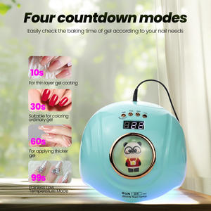 Lampe à ongles UV LED 268W haute puissance 57 LED, avec minuterie intelligente, compatible avec le gel et la colle LED, outil <span class=keywords><strong>de</strong></span> durcissement professionnel pour la maison et le salon <span class=keywords><strong>de</strong></span> manucure - Product Image 2