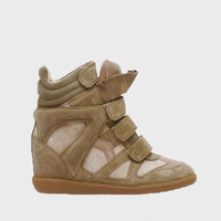 Chaussures de sport décontractées montantes version avancée, respirantes et confortables, avec empeigne en cuir véritable, rehaussement de 5,5 cm, pour femmes