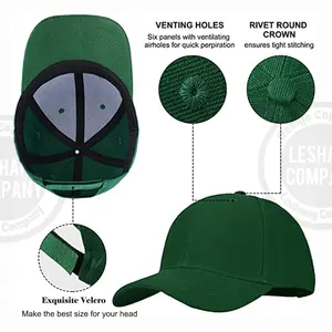 الجملة عالية الجودة منظم القبعات مخصص 6 لوحة قبعة بيسبول مع شعار المهنية مخصص التطريز للرجال والنساء