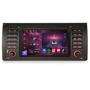 Gran oferta Erisin ES9053B 7 pulgadas IPS <span class=keywords><strong>Android</strong></span> 14,0 coche estéreo GPS tablero montado inalámbrico CarPlay Autoradio <span class=keywords><strong>TV</strong></span> para BMW X5 E53 - Product Image 1