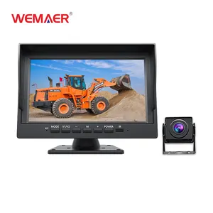 Wemaer Oem 1路公共汽车卡车多功能电视倒车摄像头影音输入倒车辅助Ahd 7台式电动翻转汽车监视器