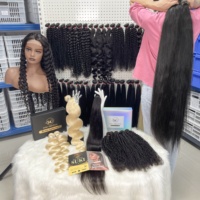 Meilleur Cheveux Brésiliens Humains 18 20 22 24 26 Pouces De Long Crépus Bouclés Coudre Dans Les Extensions De Cheveux