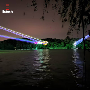 20 watt ngoài trời RGB hoạt hình Bầu Trời ánh sáng laser chiếu bản đồ văn bản chiếu ánh sáng laser hiển thị với 40kpps máy quét - Product Image 2