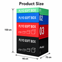 Caja de Salto Pliométrica Acolchada de Algodón Perla, Plataforma de Entrenamiento para Gimnasio y Ejercicio Físico