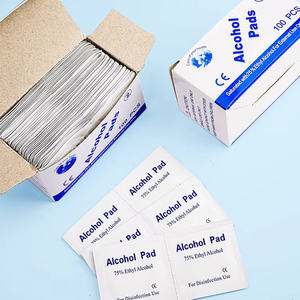 Toallitas Desinfectantes con 70% de <span class=keywords><strong>Alcohol</strong></span>, 100 Unidades, Almohadillas de Algodón con Isopropanol para Cuidado de <span class=keywords><strong>Heridas</strong></span> y Esterilización, Personalizables - Product Image 3