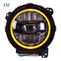 Pour Jeep Wrangler 2018-2023 : Kit de modification de phares LED avec feux de jour et clignotants 8000K