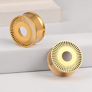 Evorte New Creative Radform Tunnel Stecker Edelstahl Ohr messer Double Flared Ösen Body Piercing Schmuck - Product Image 3