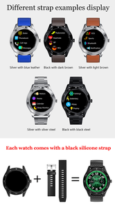 Spedizione gratuita DT98 Sport Smartwatch acciaio inossidabile impermeabile IP68 pressione sanguigna Fitness Tracker Alipay pagamento - Product Image 6