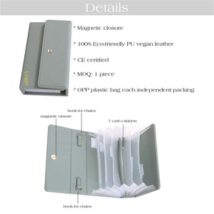 Hongbo New 6-Color A6 Soft Litchi Leather <strong>Binder</strong> <strong>Budget</strong> Planner With Cash Envelopes As Office/Back-To-School Stationery Gifts - Product Image 5