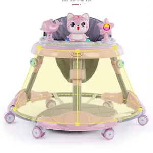 Bambino multifunzione ruote musicali di alta qualità giro-on luce elettrica modellata bicicletta baby walker