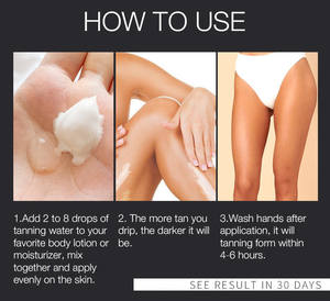 30% DHA Self Tanning Drops Pelembap Perawatan Kulit Losion Pencokelat Kulit Tanpa Sinar Matahari Minyak Pencokelat Kulit Cepat Label Pribadi - Product Image 6