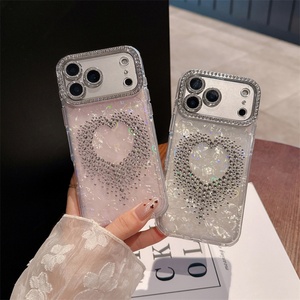 Coque de téléphone de luxe pour filles et femmes, de haute qualité, avec diamants brillants, pour iPhone 17 Pro Max Air - Product Image 1